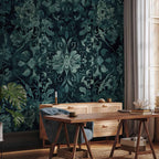 Emerald Oriental Carpet Pattern Wall Mural