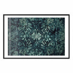 Emerald Baroque Ornament Pattern Poster