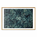 Emerald Baroque Ornament Pattern Poster