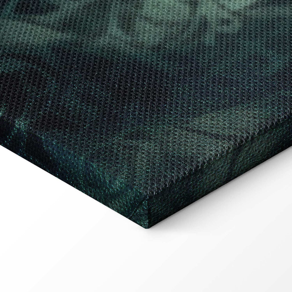 Emerald Oriental Carpet Pattern Canvas Print