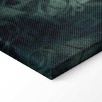 Emerald Oriental Carpet Pattern Canvas Print