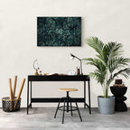 Emerald Oriental Carpet Pattern Canvas Print