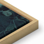 Canvas Print - Oriental Pattern Carpet Emerald Ornaments and Worn Patterns