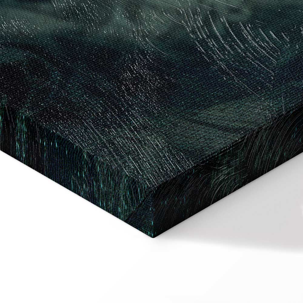 Emerald Oriental Carpet Pattern Canvas Print