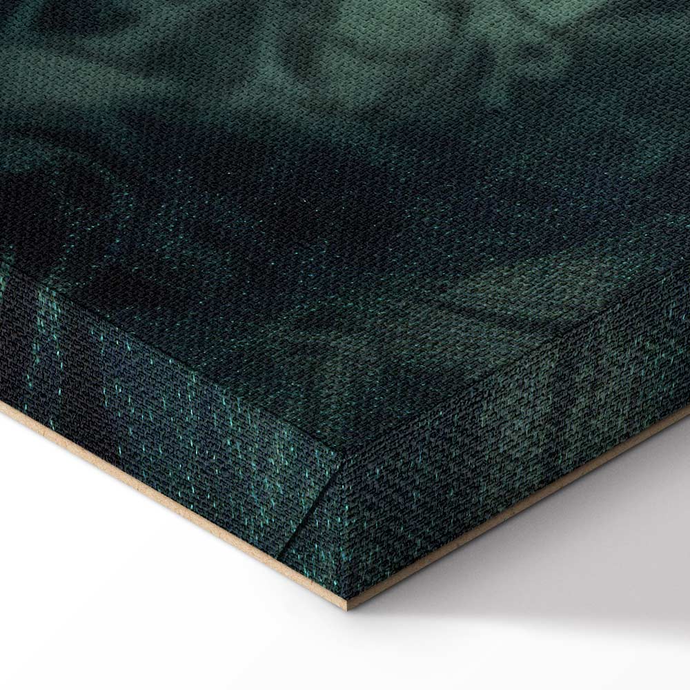 Emerald Oriental Carpet Pattern Canvas Print