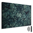 Emerald Oriental Carpet Pattern Canvas Print