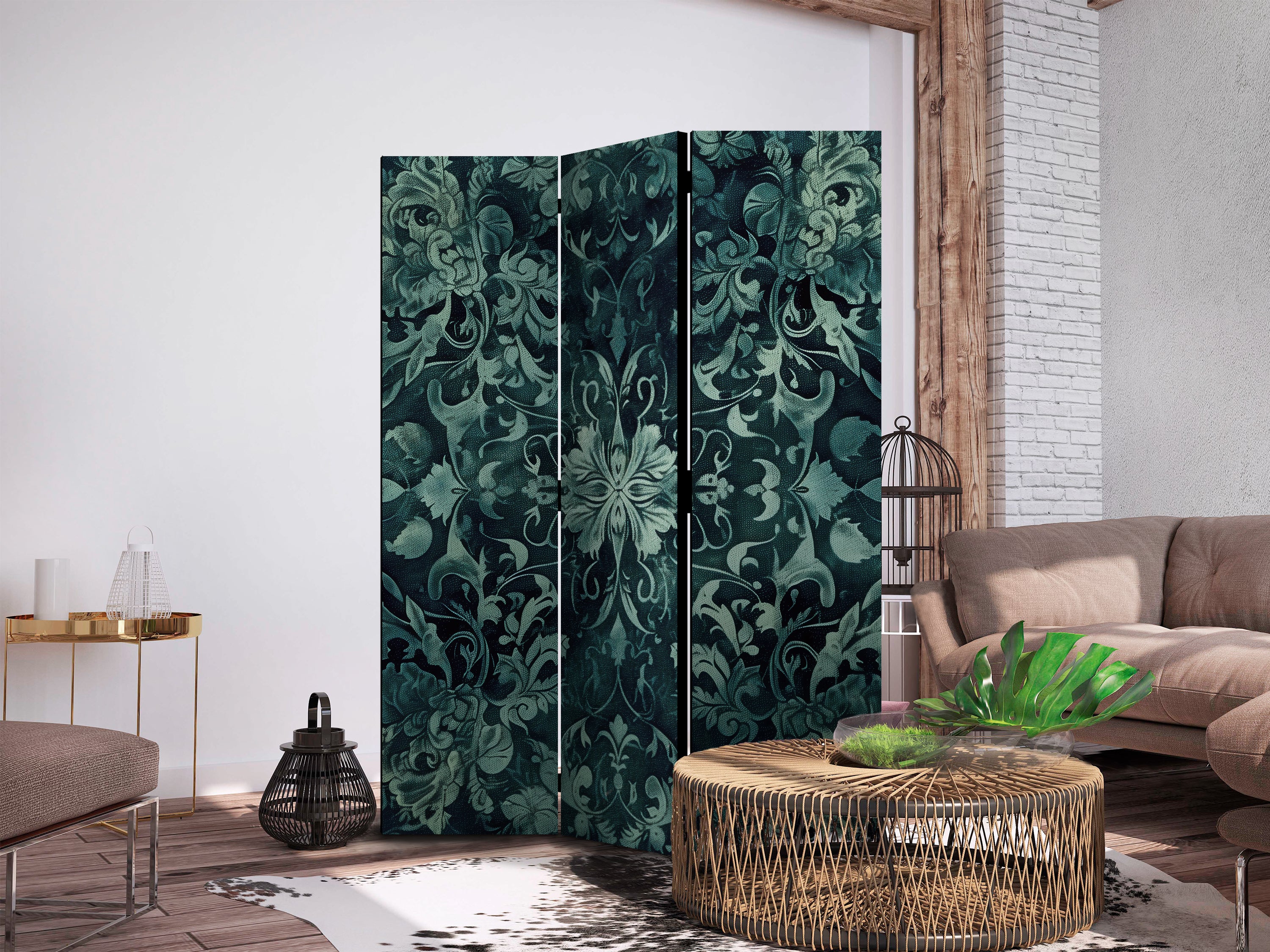 Room Divider with Oriental Carpet Pattern