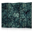 Room Divider with Oriental Carpet Pattern and Emerald Ornaments
